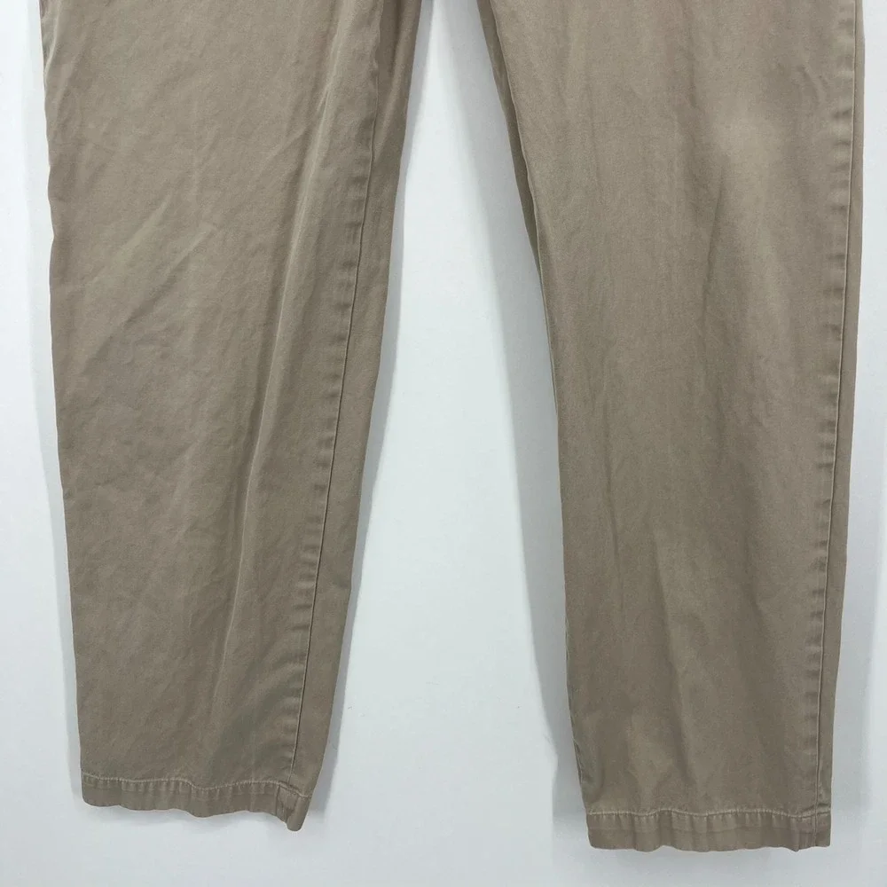 Banana Republic Chino‎ Pants Men's Size 32x34 Beige Gavin Flat Front Cotton